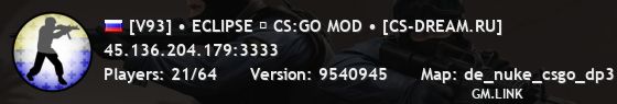 [V93] • ECLIPSE ☆ CS:GO MOD • [CS-DREAM.RU]