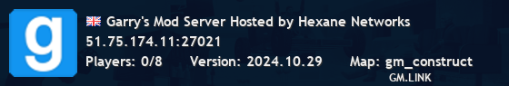 Garry's Mod Server Hosted by Hexane Networks