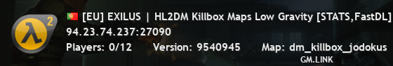 [EU] EXILUS | HL2DM Killbox Maps Low Gravity [STATS,FastDL]
