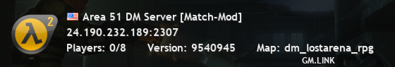 Area 51 DM Server [Match-Mod]