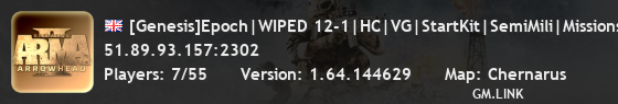 [Genesis]Epoch|WIPED 12-1|HC|VG|StartKit|SemiMili|Missions|PVP