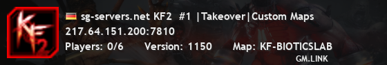 sg-servers.net KF2  #1 |Takeover|Custom Maps