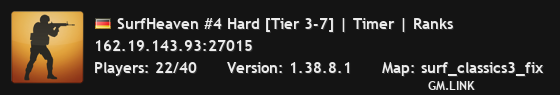 SurfHeaven #4 Hard [Tier 3-7] | Timer | Ranks