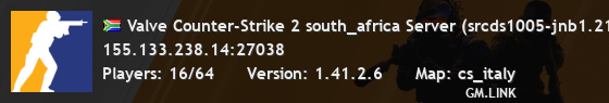 Valve Counter-Strike 2 south_africa Server (srcds1005-jnb1.213.