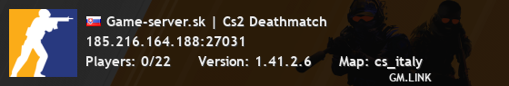Game-server.sk | Cs2 Deathmatch