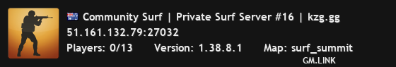 Community Surf | Private Surf Server #16 | kzg.gg