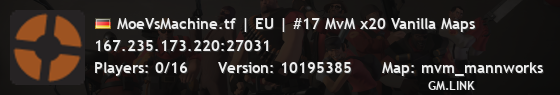 MoeVsMachine.tf | EU | #17 MvM x20 Vanilla Maps
