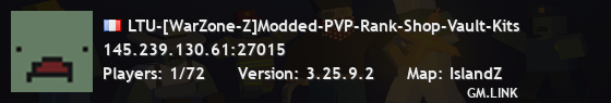 LTU-[WarZone-Z]Modded-PVP-Rank-Shop-Vault-Kits