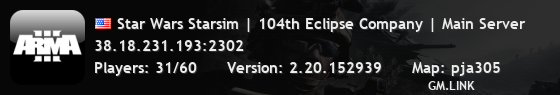 Star Wars Starsim | 104th Eclipse Company | Main Server