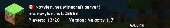 Novylen.net Minecraft server!