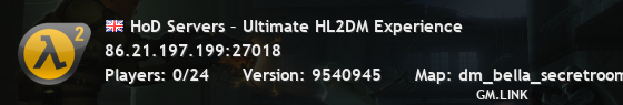 HoD Servers – Ultimate HL2DM Experience