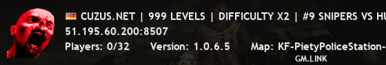 CUZUS.NET | 999 LEVELS | DIFFICULTY X2 | #9 SNIPERS VS HUSKS