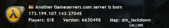 Another Gameservers.com server is born