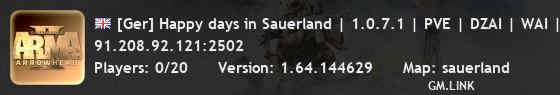 [Ger] Happy days in Sauerland | 1.0.7.1 | PVE | DZAI | WAI |