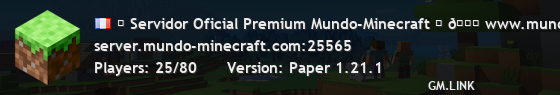 ⛏ Servidor Oficial Premium Mundo-Minecraft ⛏ 🌐 www.mundo-minecraft.com 📖 www.wikiminecraft.es