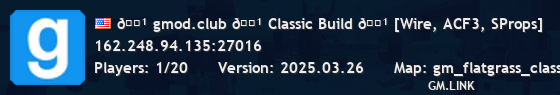 🔹 gmod.club 🔹 Classic Build 🔹 [Wire, ACF3, SProps]
