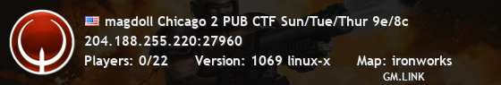 magdoll Chicago 2 PUB CTF Sun/Tue/Thur 9e/8c