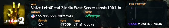 Valve Left4Dead 2 India West Server (srcds1001-bom2.382.334)