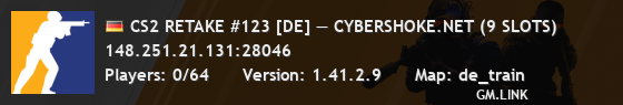 CS2 RETAKE #123 [DE] — CYBERSHOKE.NET (9 SLOTS)