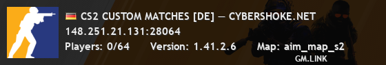 CS2 CUSTOM MATCHES [DE] — CYBERSHOKE.NET