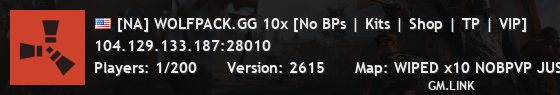 [NA] WOLFPACK.GG 10x [No BPs | Kits | Shop | TP | VIP]
