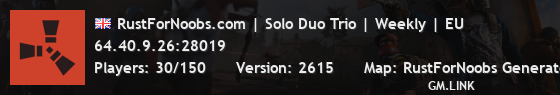 RustForNoobs.com | Solo Duo Trio | Weekly | EU