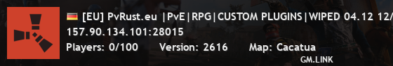 [EU] PvRust.eu |PvE|RPG|CUSTOM PLUGINS|WIPED 04.12 12/04