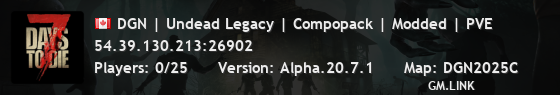 DGN | Undead Legacy | Compopack | Modded | PVE