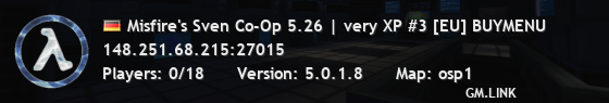 Misfire's Sven Co-Op 5.26 | very XP #3 [EU] BUYMENU