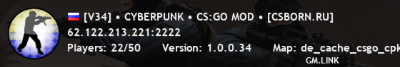 [V34] • CYBERPUNK • CS:GO MOD • [CSBORN.RU]