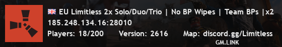 EU Limitless 2x Solo/Duo/Trio | No BP Wipes | Team BPs |x2