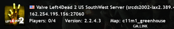 Valve Left4Dead 2 US SouthWest Server (srcds2002-lax2.389.46)