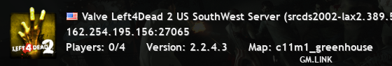 Valve Left4Dead 2 US SouthWest Server (srcds2002-lax2.389.51)