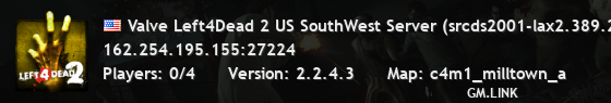 Valve Left4Dead 2 US SouthWest Server (srcds2001-lax2.389.210)