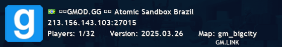 ☢️GMOD.GG ┇️ Atomic Sandbox Brazil