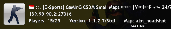 ::. [E-Sports] GaMinG CSDM Small Maps ︻デ═一 |V͇̿I͇̿P •亗• 24/7*::.
