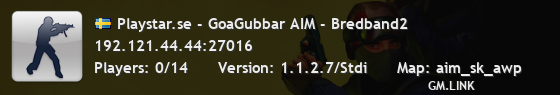 Playstar.se - GoaGubbar AIM - Bredband2