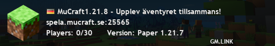 MuCraft1.21.8 - Upplev äventyret tillsammans!