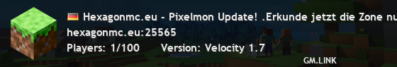 Hexagonmc.eu - Pixelmon Update! .Erkunde jetzt die Zone null!.