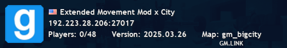 Extended Movement Mod x City