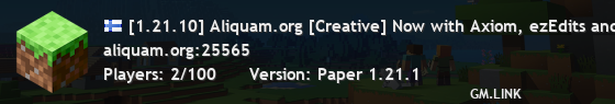[1.21.10] Aliquam.org [Creative] Now with Axiom, ezEdits and MetaBrushes!