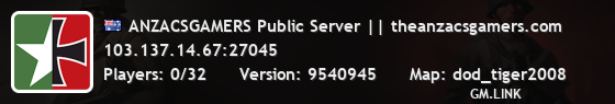 ANZACSGAMERS Public Server || theanzacsgamers.com