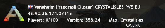 Vanaheim [Yggdrasil Cluster] CRYSTALISLES PVE EU