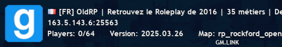 [FR] OldRP | Retrouvez le Roleplay de 2016 | 35 métiers | Dev