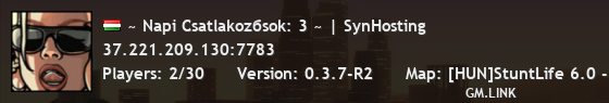 ~ Napi Csatlakozбsok: 1 ~ | SynHosting