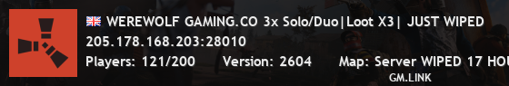 WEREWOLF GAMING.CO 3x Solo/Duo|Loot X3| JUST WIPED
