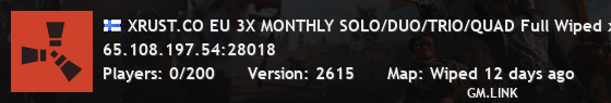 XRUST.CO EU 3X MONTHLY SOLO/DUO/TRIO/QUAD Full Wiped x3|Long|Sh