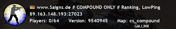 www.Saigns.de # COMPOUND ONLY # Ranking, LowPing