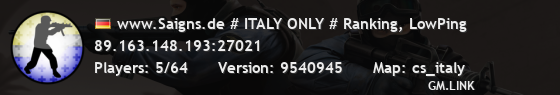 www.Saigns.de # ITALY ONLY # Ranking, LowPing