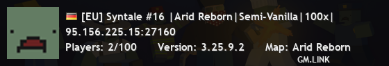 [EU] Syntale #16 |Arid Reborn|Semi-Vanilla|100x|